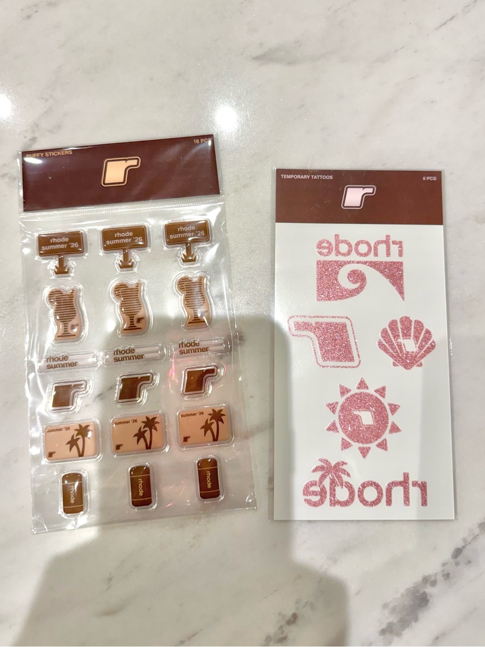 **BRAND NEW** RHODE Summer 2026 Puffy Stickers & Temporary Tattoos